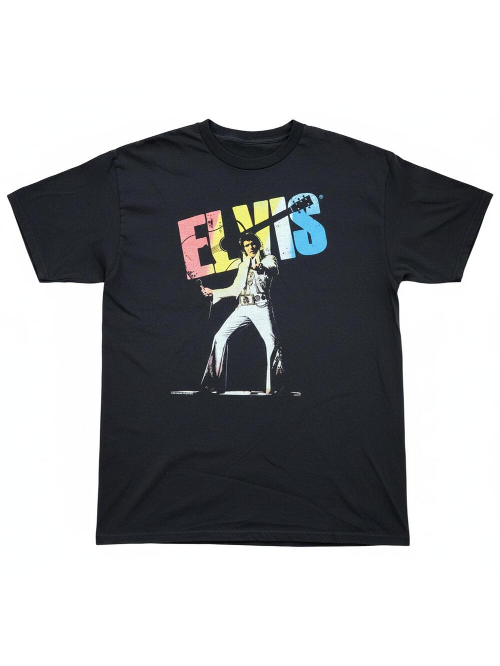 Elvis Presley black graphic t shirt Size M
